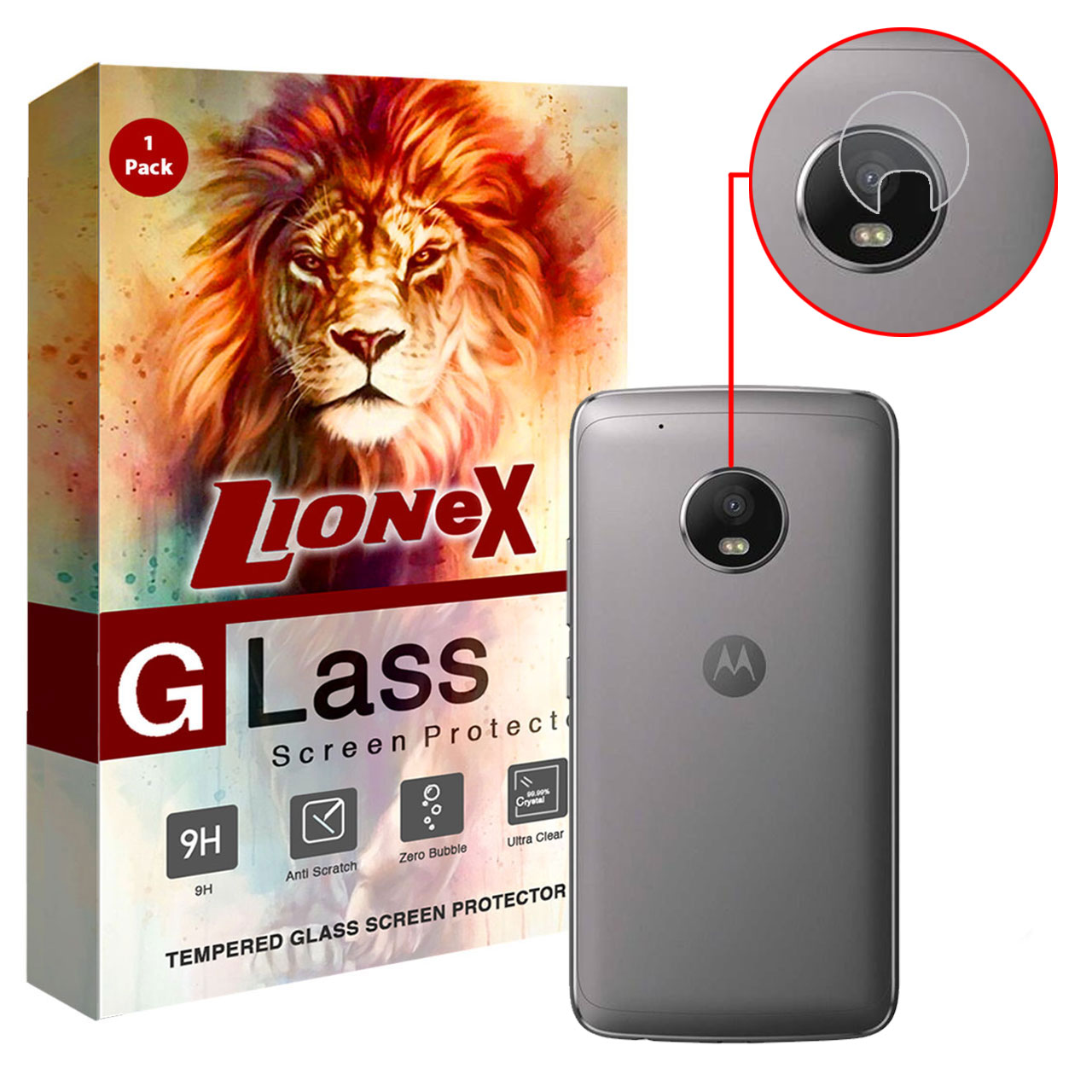 محافظ لنز دوربین لایونکس مدل UTFS مناسب برای گوشی موبایل موتورولا Moto G5 Plus