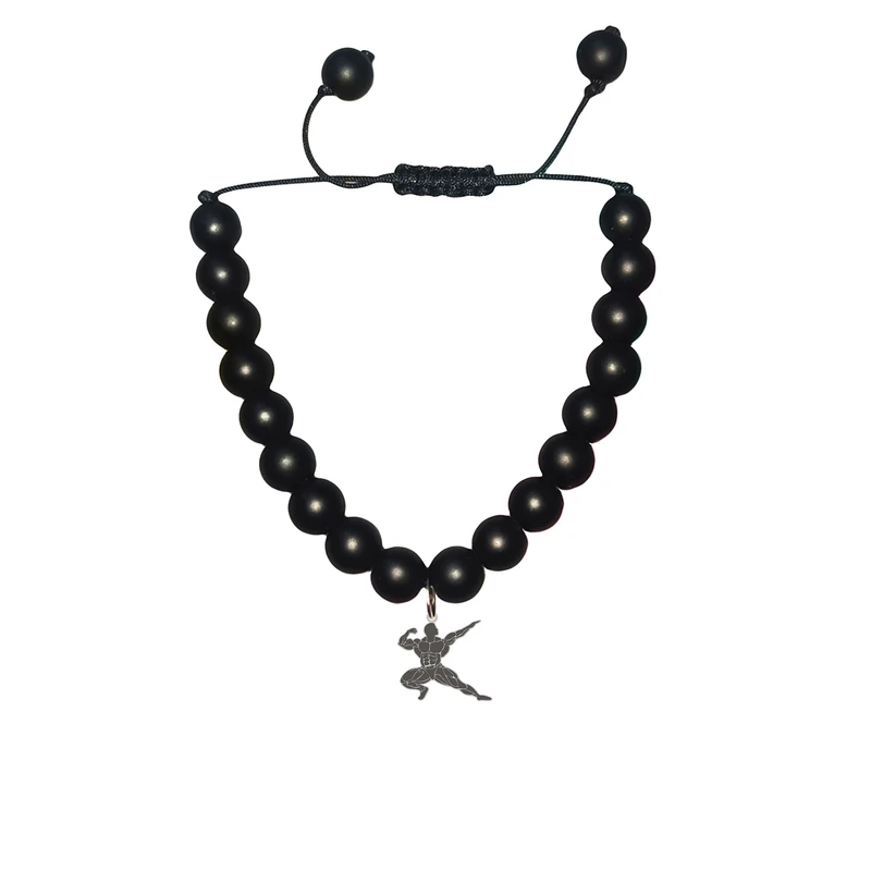 دستبند مهره‌ای هایکا مدل ورزشی فیگور بدنسازی کد ja.ha 65