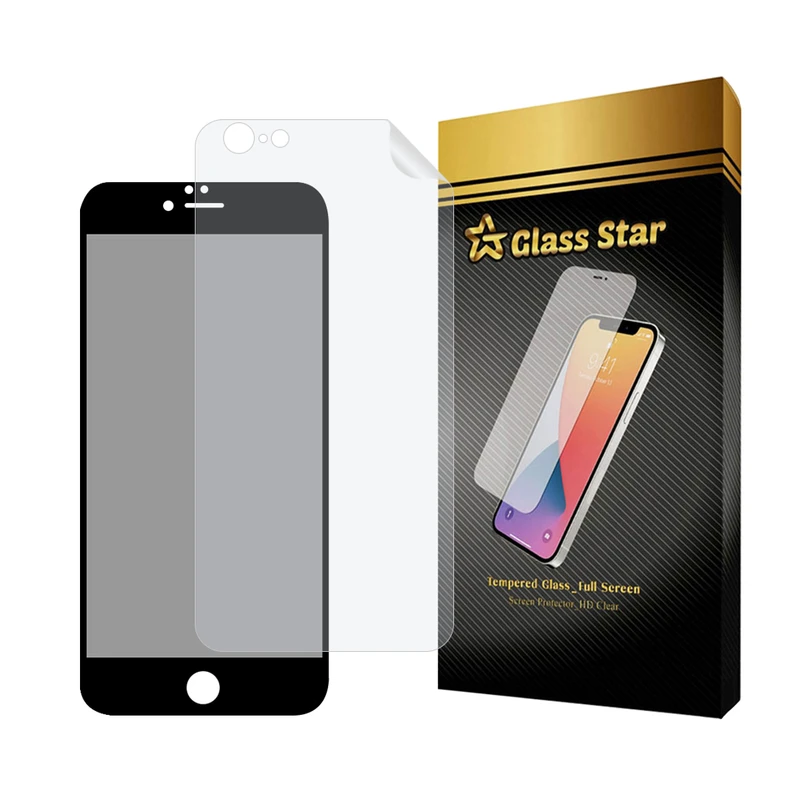 محافظ صفحه نمایش حریم شخصی گلس استار مدل FULLPRIVNANOS مناسب برای گوشی موبایل اپل iPhone 6 Plus / iPhone 6s Plus به همراه محافظ پشت گوشی