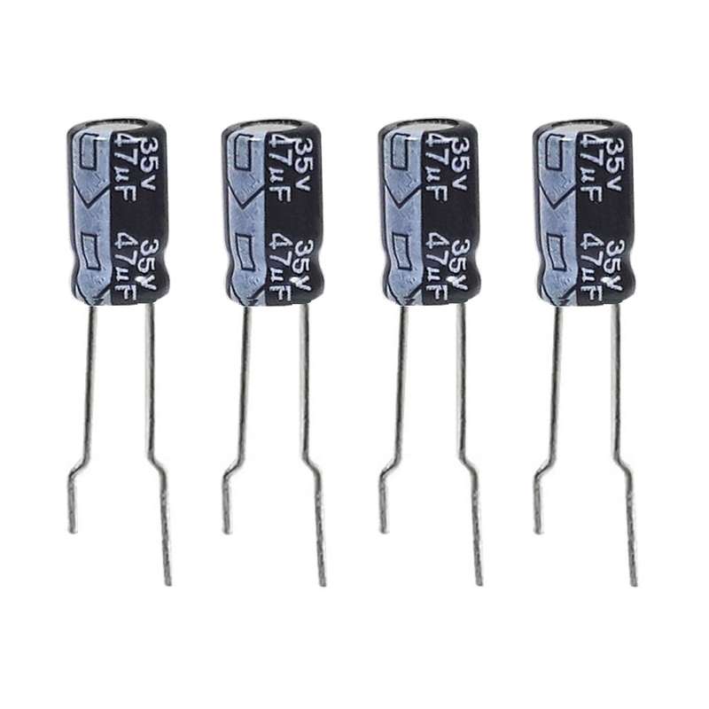 خازن الکترولیت 47 میکروفاراد مدل 35V کد 312 بسته 4 عددی
