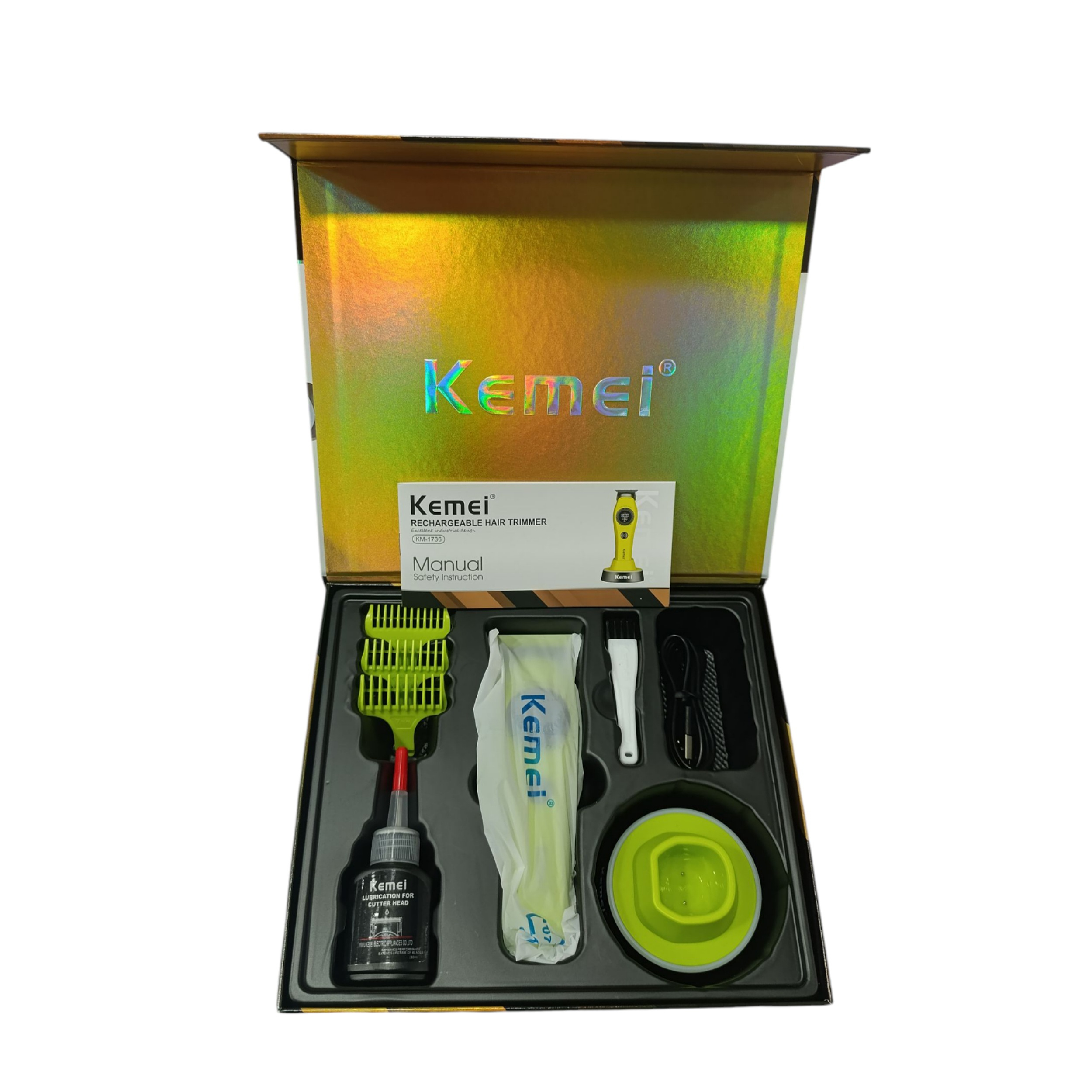 ماشین اصلاح موی سر و صورت شارژی کیمی مدل km-1736 ماشین اصلاح موی سر و صورت شارژی کیمی مدل km-1736
