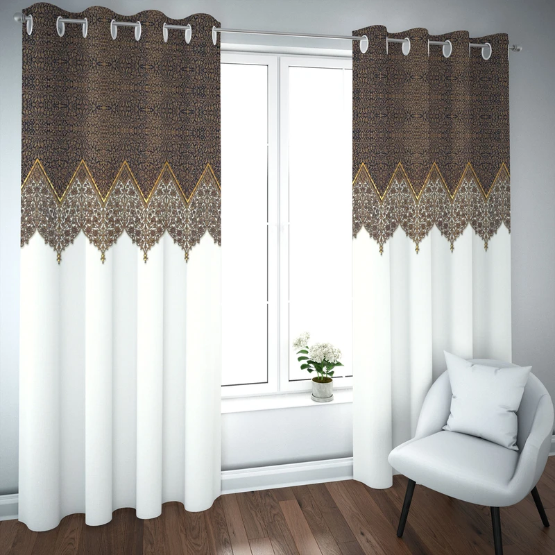 پرده مدل چاپی هازان سایز 300×150 سانتی متر 