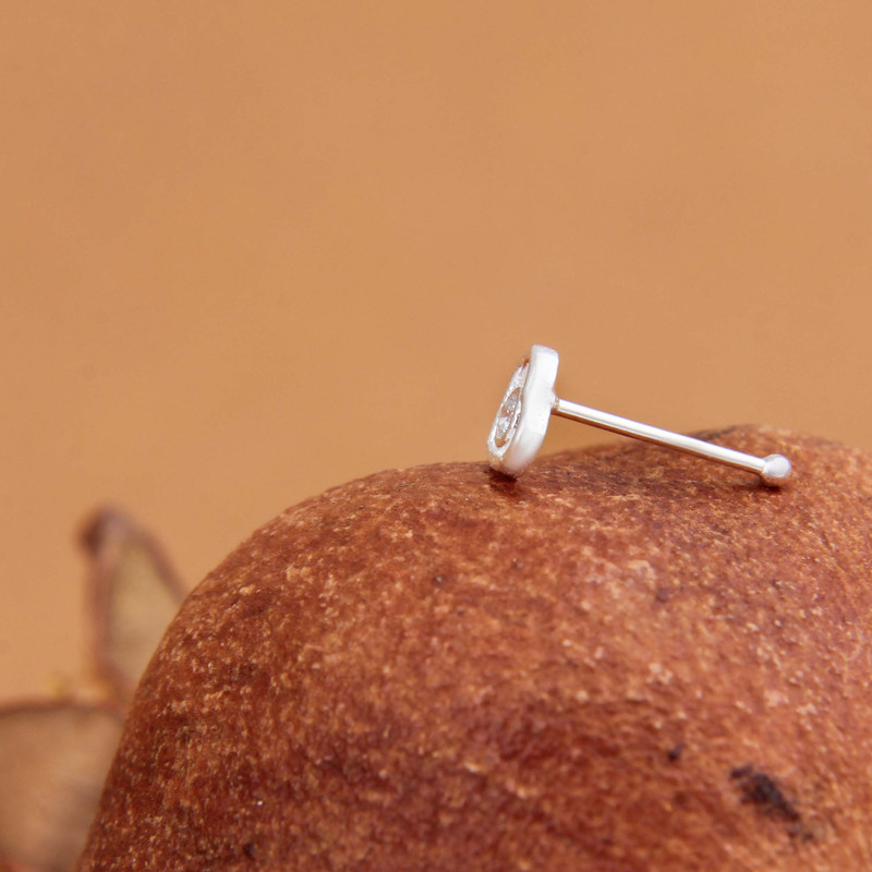 پیرسینگ نقره زنانه مدل فانتزی کد GZN_284