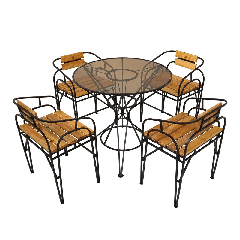 میز و صندلی ناهارخوری چهار نفره دکومرآت مدل ژیان