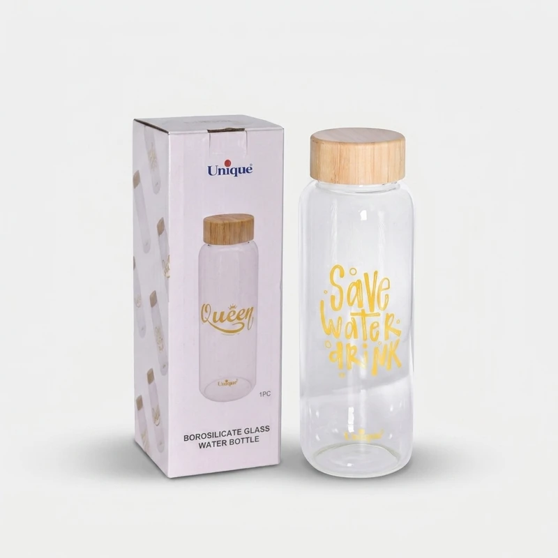 بطری آب یونیک طرح save water کد 3058 گنجایش 1.03 لیتر