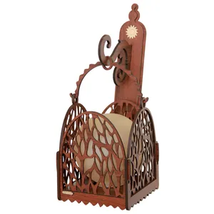 چراغ دیواری چوبین مدل سبد کد DLP 1100/1