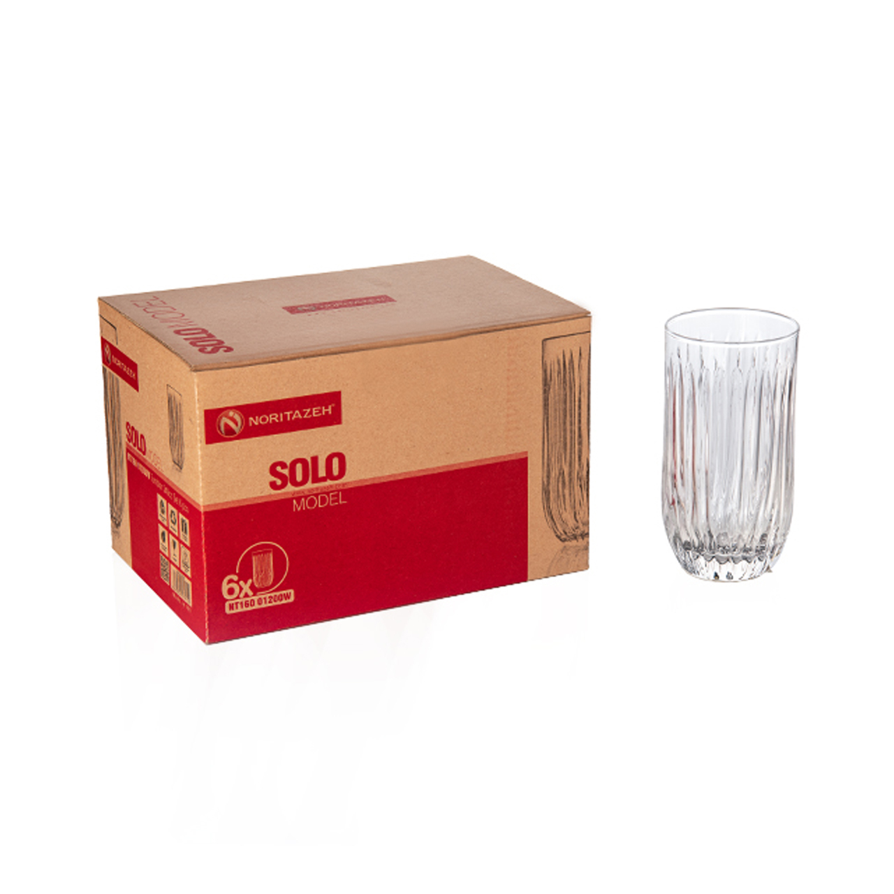 لیوان نوری تازه مدل سولو کد N16001200W بسته 6 عددی