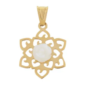 آویز گردنبند طلا 18 عیار زنانه الن نار مدل 0811