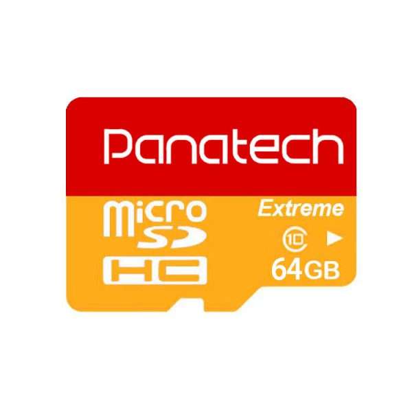  کارت حافظه microSDXC پاناتک مدل Extreme کلاس 10 استاندارد UHS-I U1 سرعت 30MBps ظرفیت 64 گیگابایت 