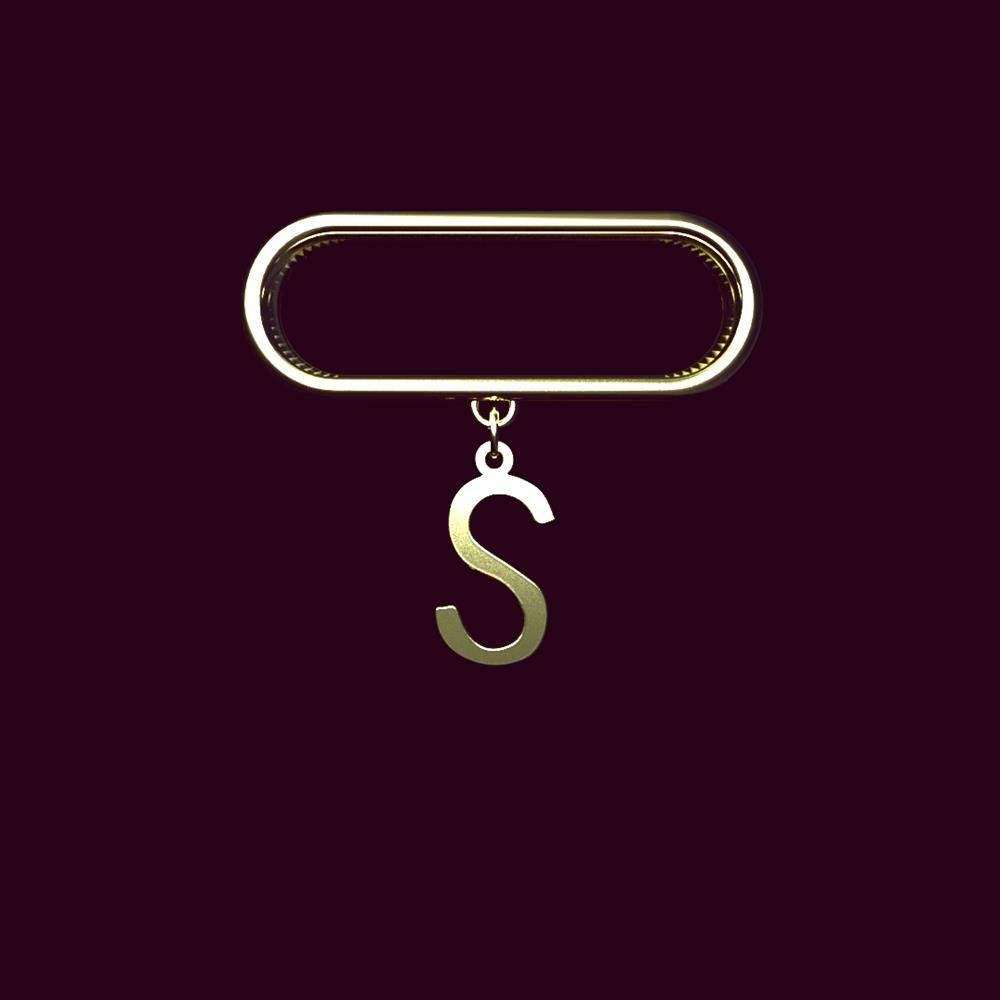 آویز ساعت طلا 18 عیار زنانه مدوپد مدل حرف S کد SL1-1553 آویز ساعت طلا 18 عیار زنانه مدوپد مدل حرف S کد SL1-1553