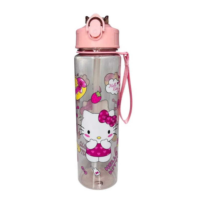 قمقمه کودک مدل استوانه ای طرح کیتی گنجایش 0.5 لیتر