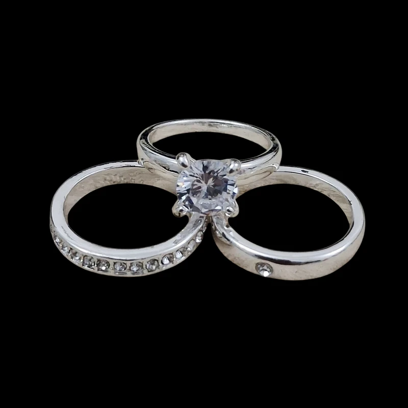 انگشتر زنانه آی ام مدل E3122 مجموعه 3 عددی