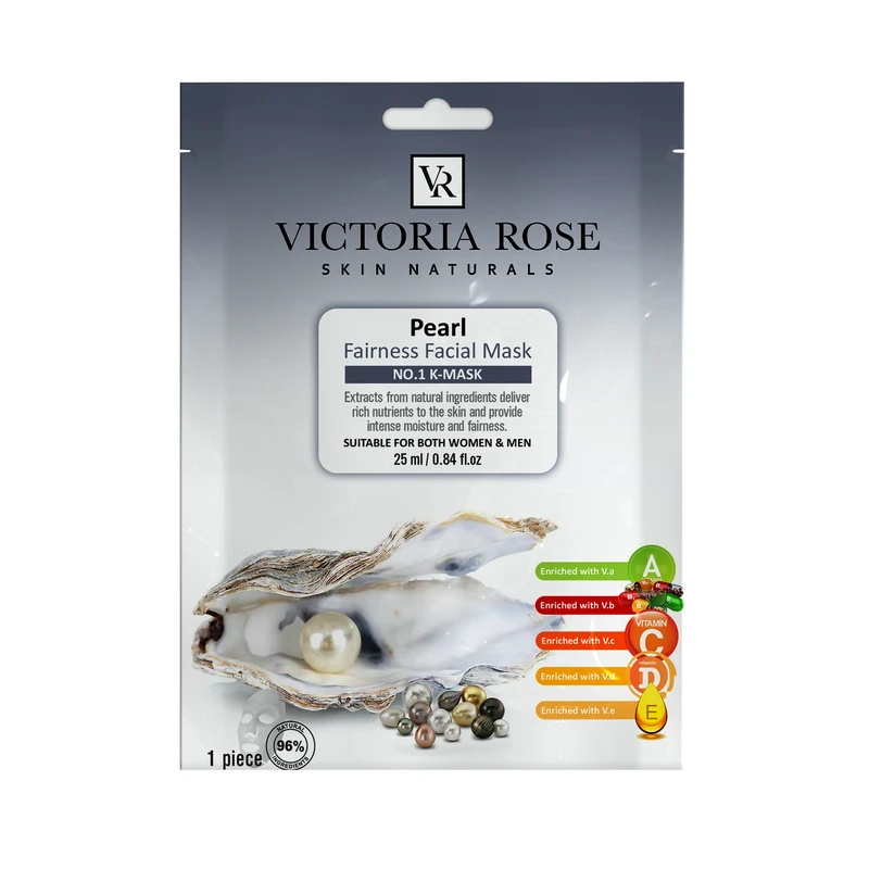    ماسک صورت ویکتوریا رز مدل Oyster صدف حجم 25 میلی لیتر بسته 25 عددی