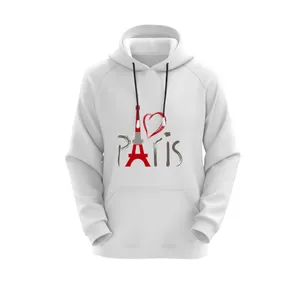 هودی زنانه مدل پاریس کد J278 رنگ سفید