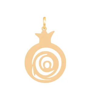 آویز گردنبند طلا 18 عیار زنانه باراد زر مدل انار BZ166