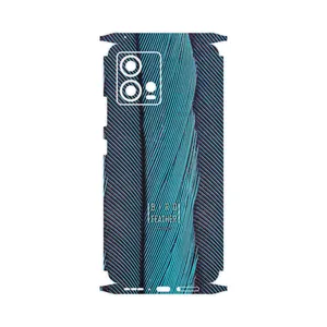 MAHOOT Turquoise feathers-FullSkin Cover Sticker for Motorola Edge 30 Fusion