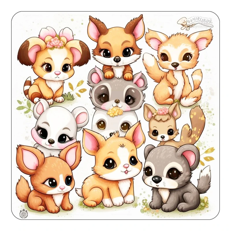 مگنت کاکتی طرح حیوانات کارتونی مدل mp28519