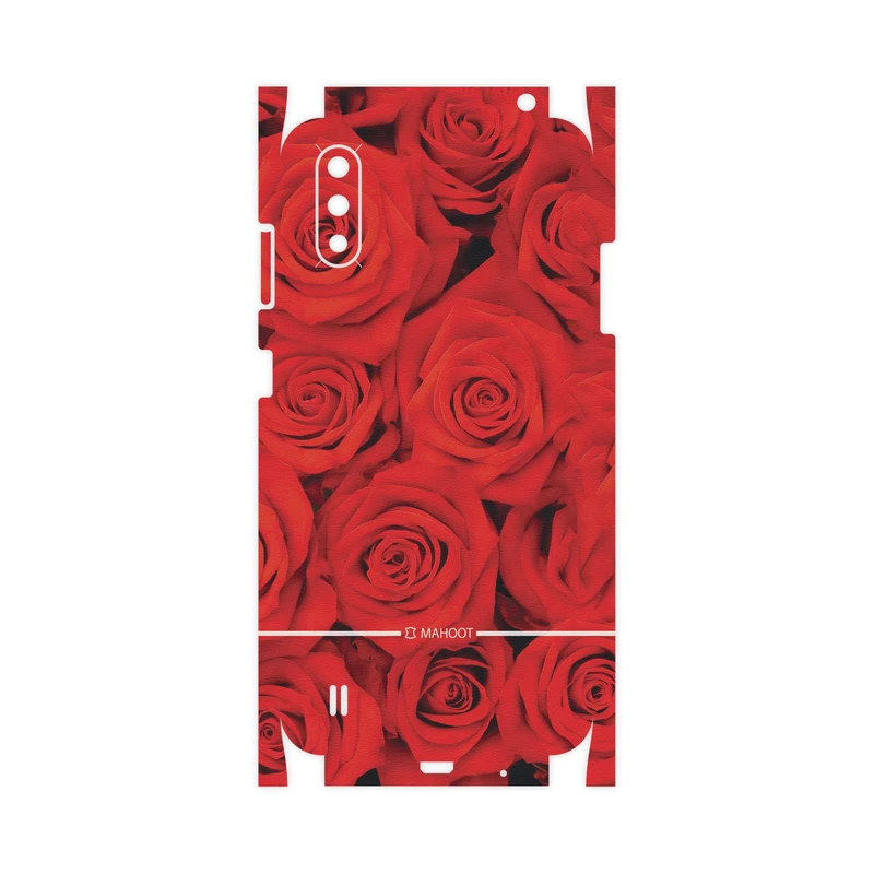 برچسب پوششی ماهوت مدل Red-Flower-FullSkin مناسب برای گوشی موبایل سامسونگ Galaxy A01