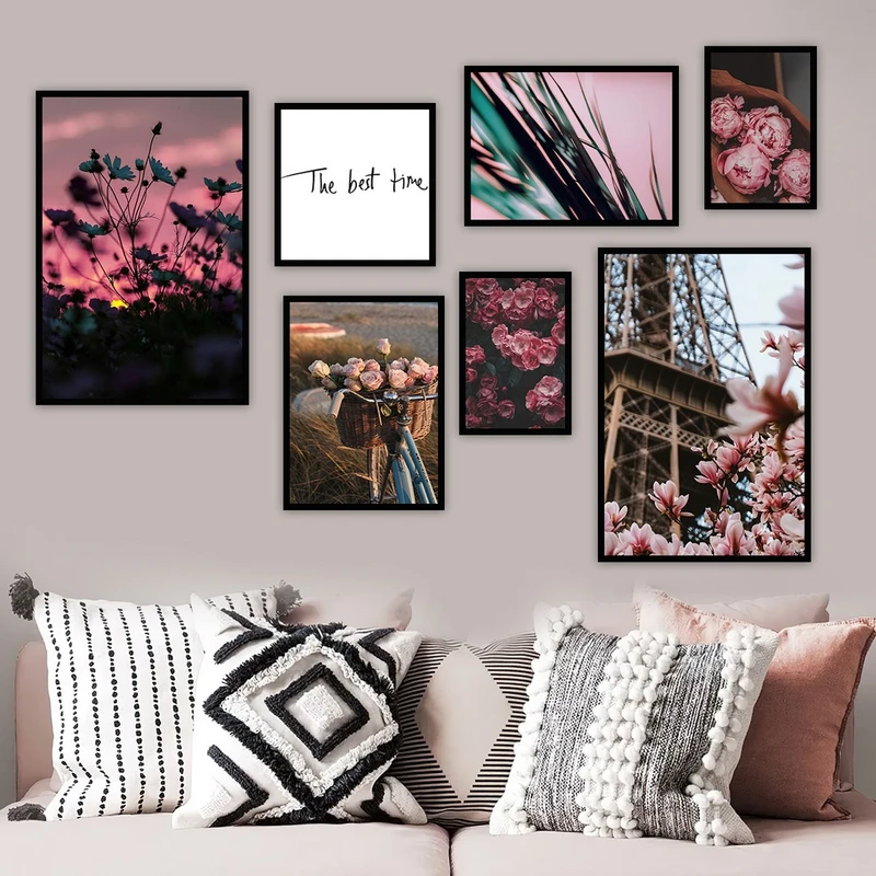 تابلو بکلیت طرح مدرن طبیعت مدل شاین اکلیلی B-975 مجموعه 7 عددی