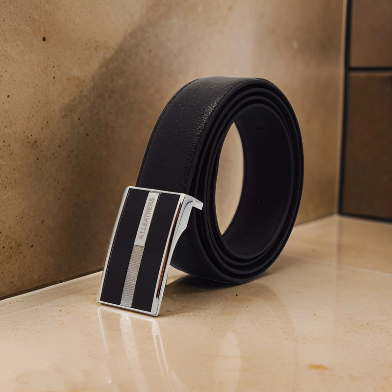 عکس شماره 2 : کمربند مردانه چرم کی تی مدل پلاکی کد 750in700