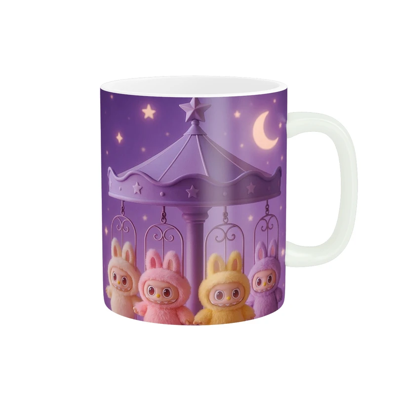 ماگ پاد آفرین طرح عروسک لبوبو کد 5961