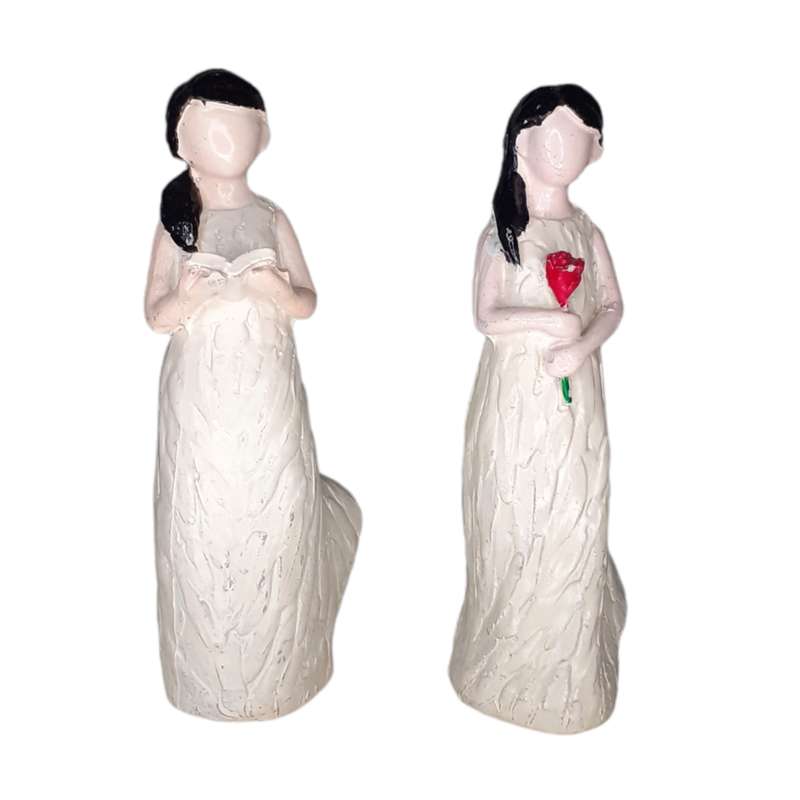 مجسمه مدل فرشته طرح مهربان کد m13 مجموعه دو عددی