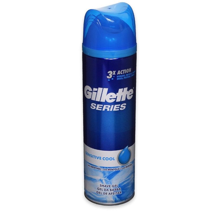 ژل اصلاح ژیلت مدل Sensitive Cool حجم 200 میلی لیتر ژل اصلاح ژیلت مدل Sensitive Cool حجم 200 میلی لیتر