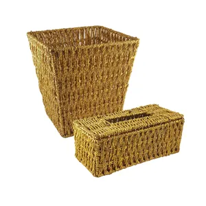 ست سطل و جای دستمال کاغذی کد Golden1