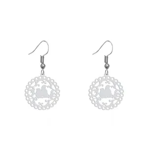 گوشواره زنانه هایکا طرح پرنده مدل ha-381