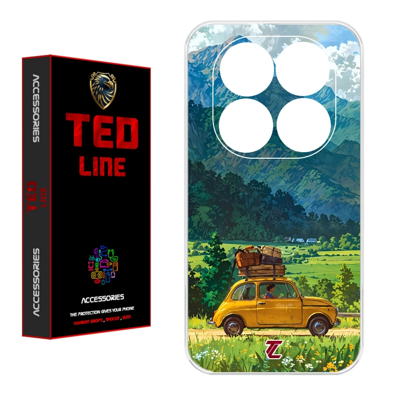 کاور تدلاین طرح سفر کد 1165 مناسب برای گوشی موبایل شیائومی Poco X7 / Redmi Note 14 Pro 4G