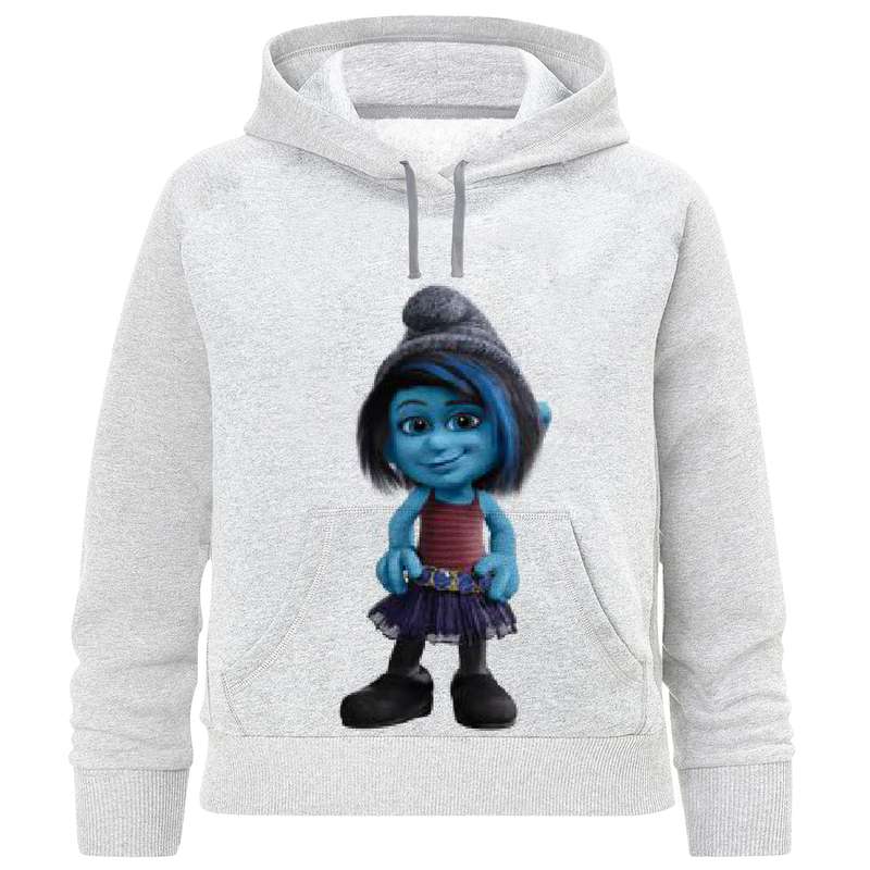هودی دخترانه مدل اسمورف دختر W121