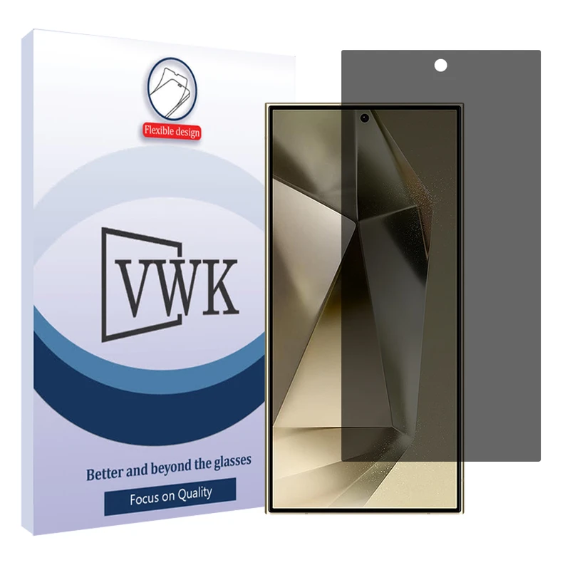 محافظ صفحه نمایش حریم شخصی وی دبلیو کی مدل Tough مناسب برای گوشی موبایل سامسونگ Galaxy S24 Ultra