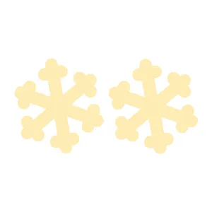 گوشواره طلا 18 عیار زنانه کرابو طرح دونه برف مدل Kr5248