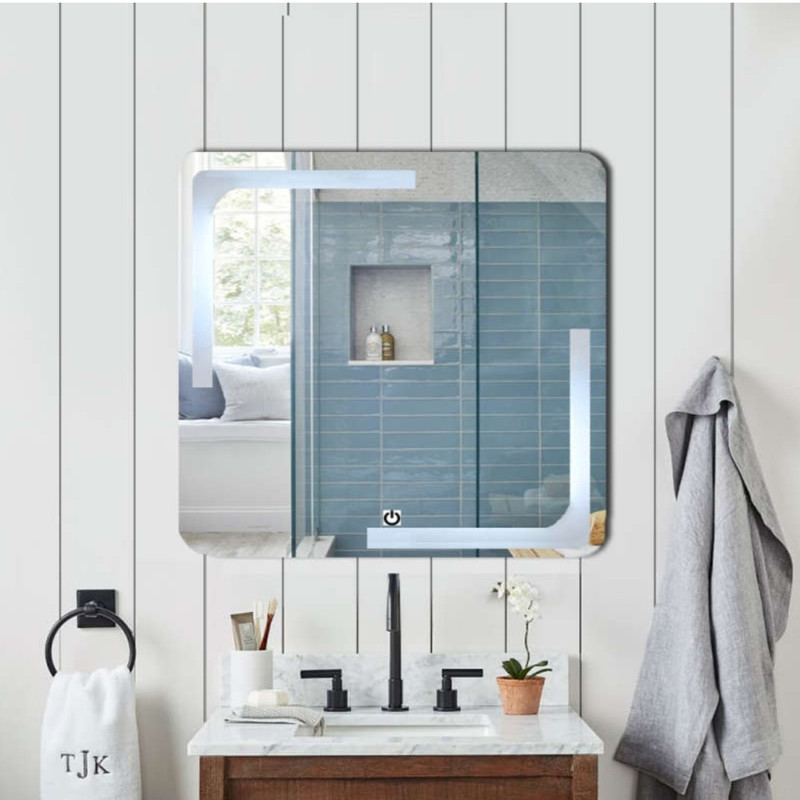 آینه سرویس بهداشتی مدل بک لایت لمسی کد 1076