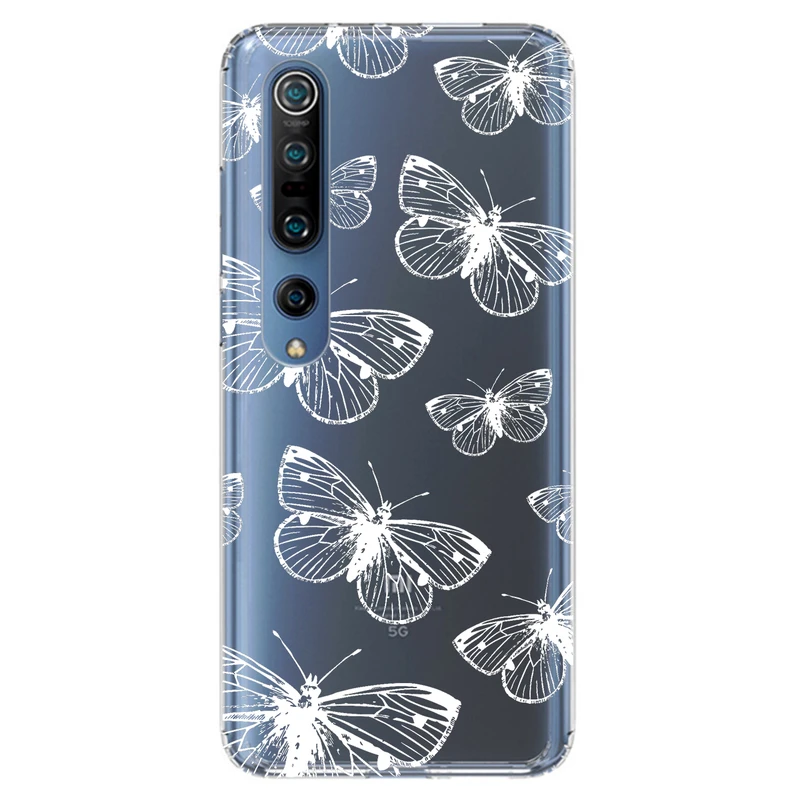 کاور مگافون طرح پروانه مدل C54-W مناسب برای گوشی موبایل شیائومی Mi 10 5G / Mi 10 Pro 5G