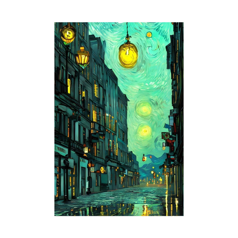 تابلو شاسی طرح نقاشی ونگوگ کد 1012