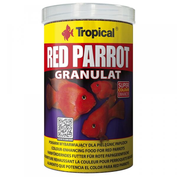 غذای ماهی تروپیکال مدل Red Parrot Granulat وزن 400 گرم