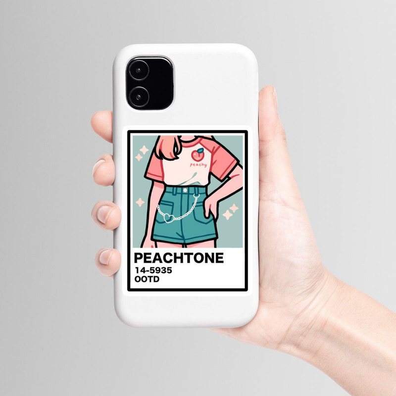 استیکر لپ تاپ و موبایل بووم طرح نقاشی پنتون مدل Peachtone  کد MR27