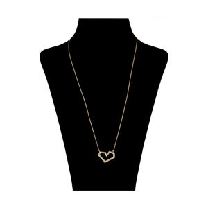 گردنبند طلا 18 عیار زنانه سنجاق مدل X066880 قلب