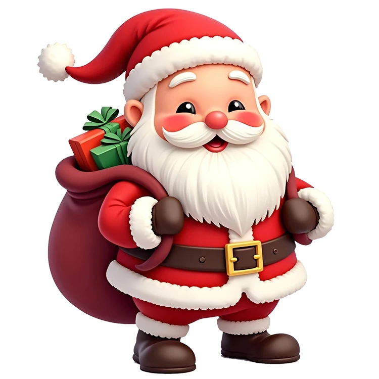 استیکر پارچه و لباس پاد آفرین مدل کریسمس کد DKST653