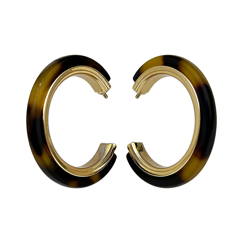 گوشواره حلقه‌ای زنانه اکسسورایز مدل پلنگی