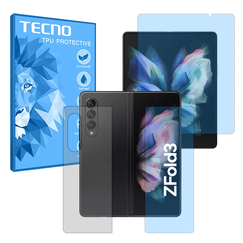 محافظ صفحه نمایش بلوکات تکنو مدل Eye Care مناسب برای گوشی موبایل سامسونگ Galaxy Z Fold 3 به همراه محافظ پشت گوشی