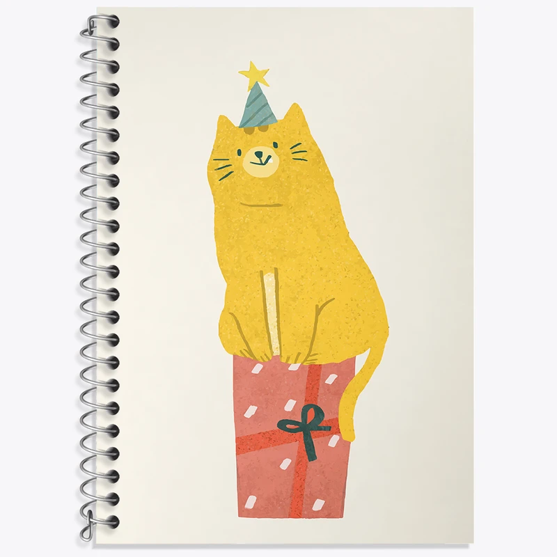 دفتر لغت 50 برگ خندالو طرح گربه کیوت کد N2547