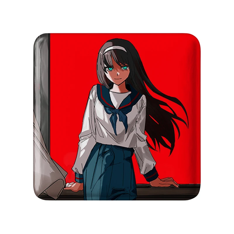 مگنت خندالو طرح بازی تسوکی هیمه‌ (Tsukihime) مدل مربعی کد 34539