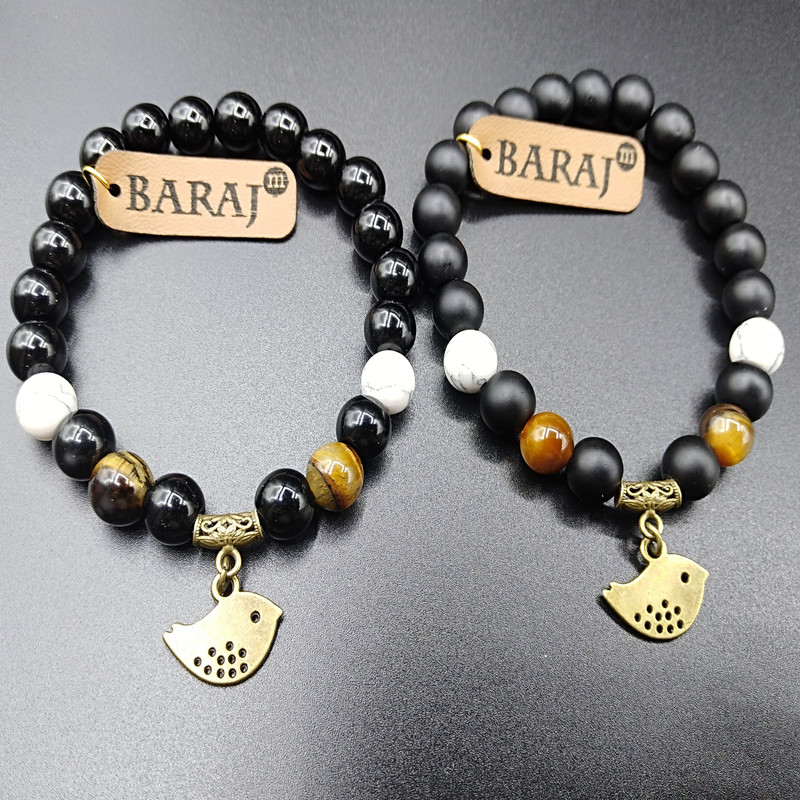 دستبند زنانه باراج من مدل چشم ببر و جوجه دستبند زنانه باراج من مدل چشم ببر و جوجه