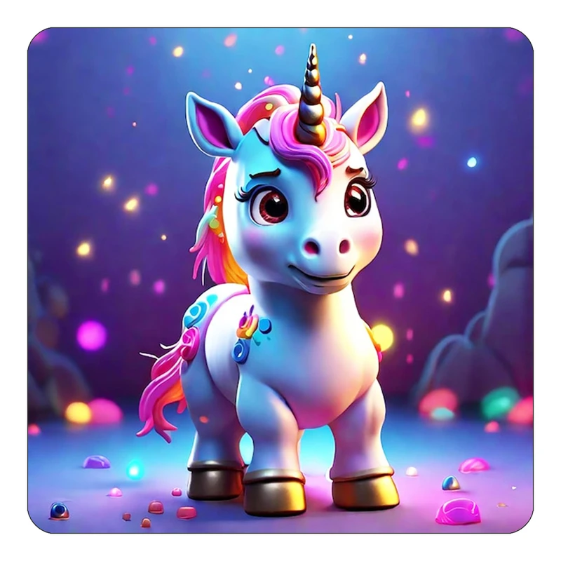 مگنت کاکتی طرح اسب تک شاخ و یونیکورن مدل mp30855