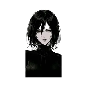 استیکر لپ تاپ و موبایل مدل انیمه طرح حمله به تایتان میکاسا آکرمن Attack on Titan Mikasa Ackerman کد 4600