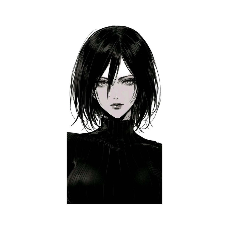 استیکر لپ تاپ و موبایل مدل انیمه طرح حمله به تایتان میکاسا آکرمن Attack on Titan Mikasa Ackerman کد 4600