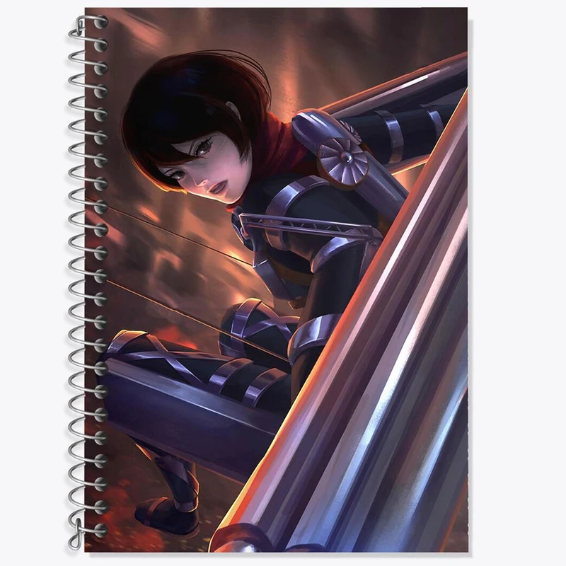 دفتر لغت 50 برگ خندالو مدل میکاسا آکرمن انیمه اتک آن تایتان Attack on Titan کد 11018