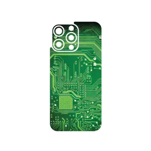 MAHOOT Green_Printed_Circuit_Board Cover Sticker for Apple iPhone 15 Pro Max
